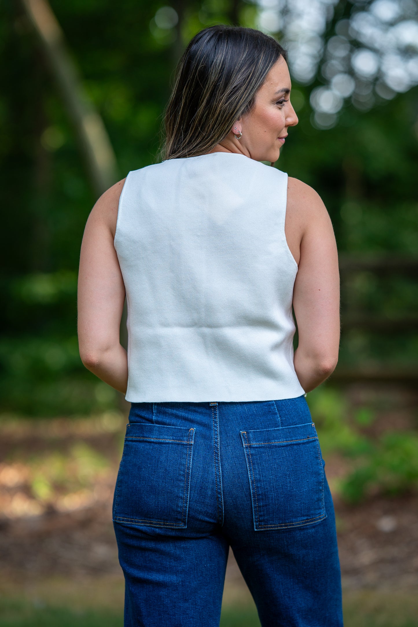 Fitted Knitted Sweater Crop Top