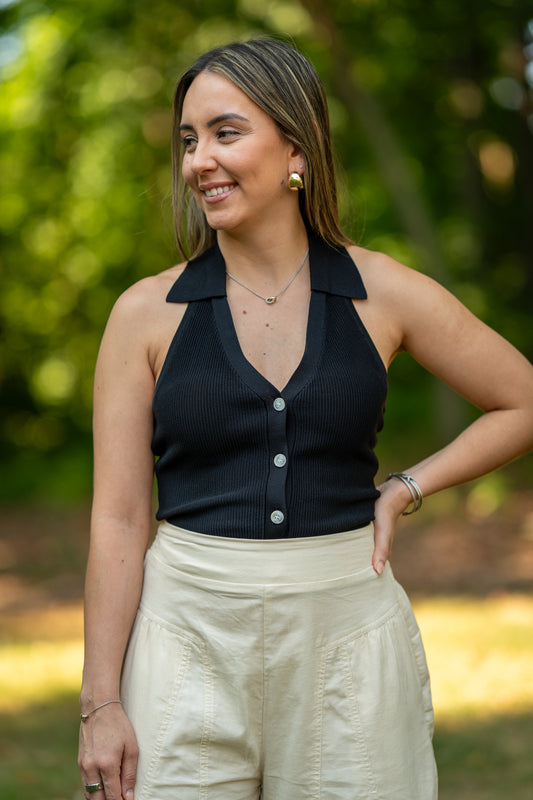Halter Knit Top