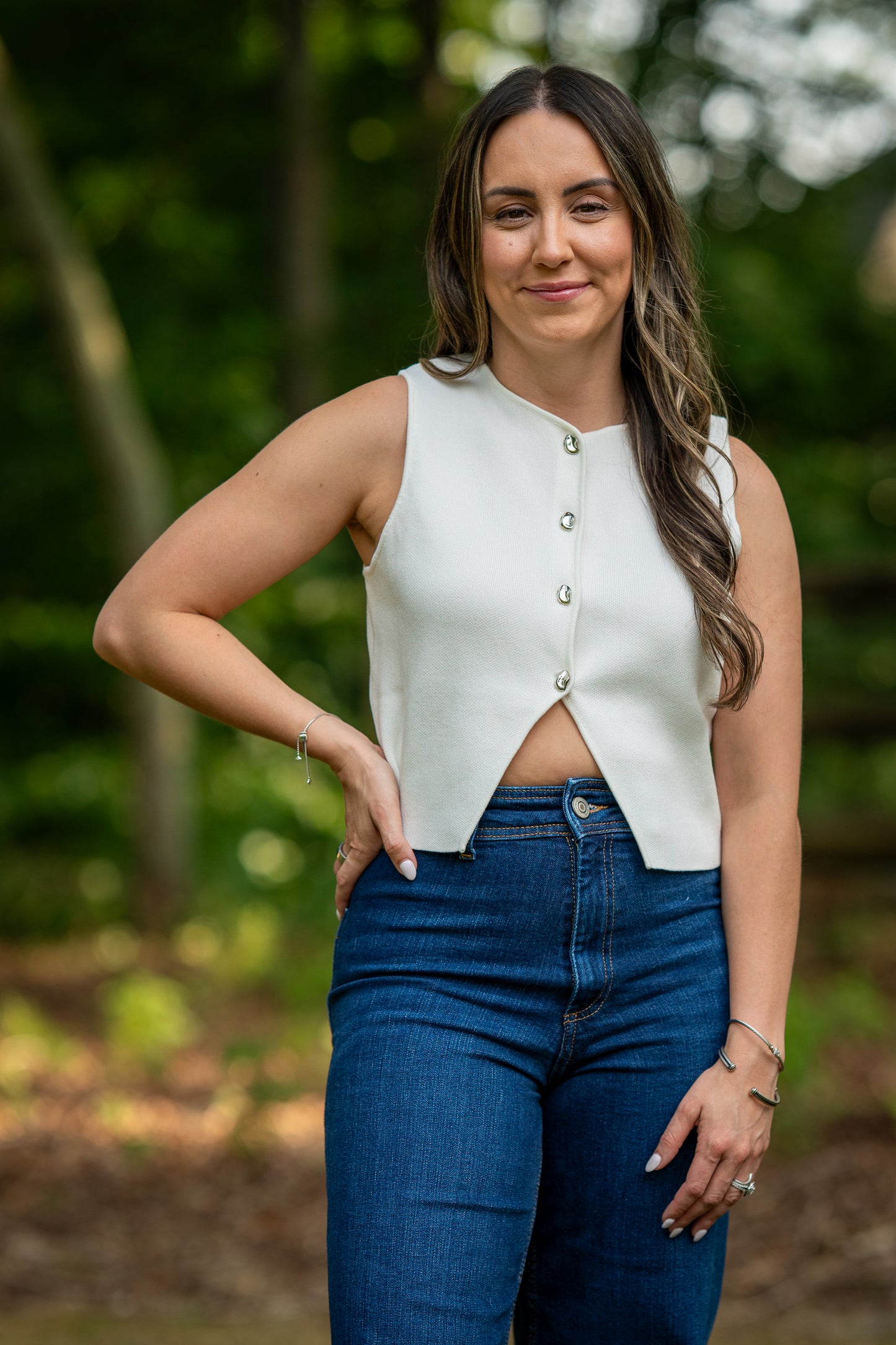 Fitted Knitted Sweater Crop Top