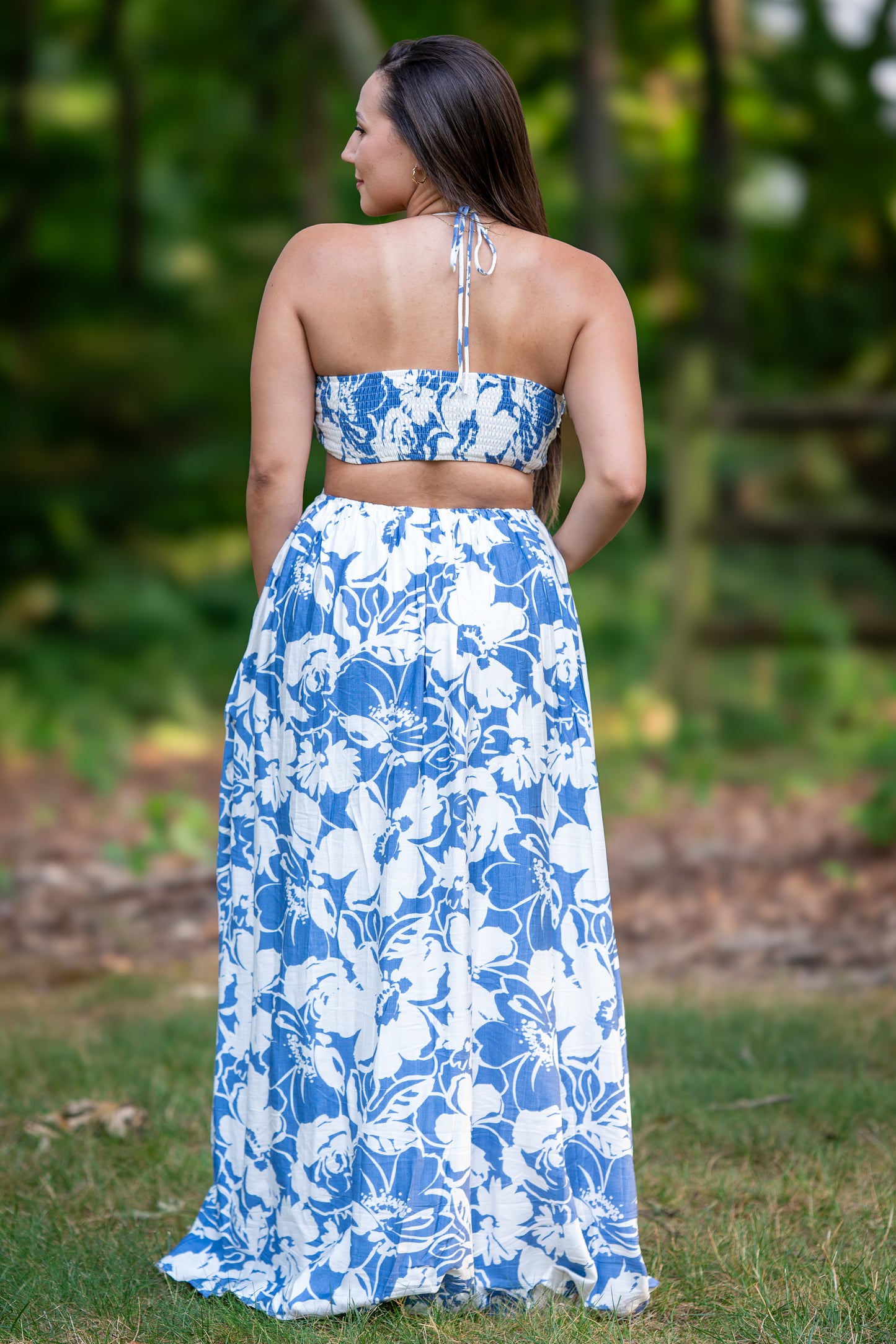 Halter Neck Cutout Dress